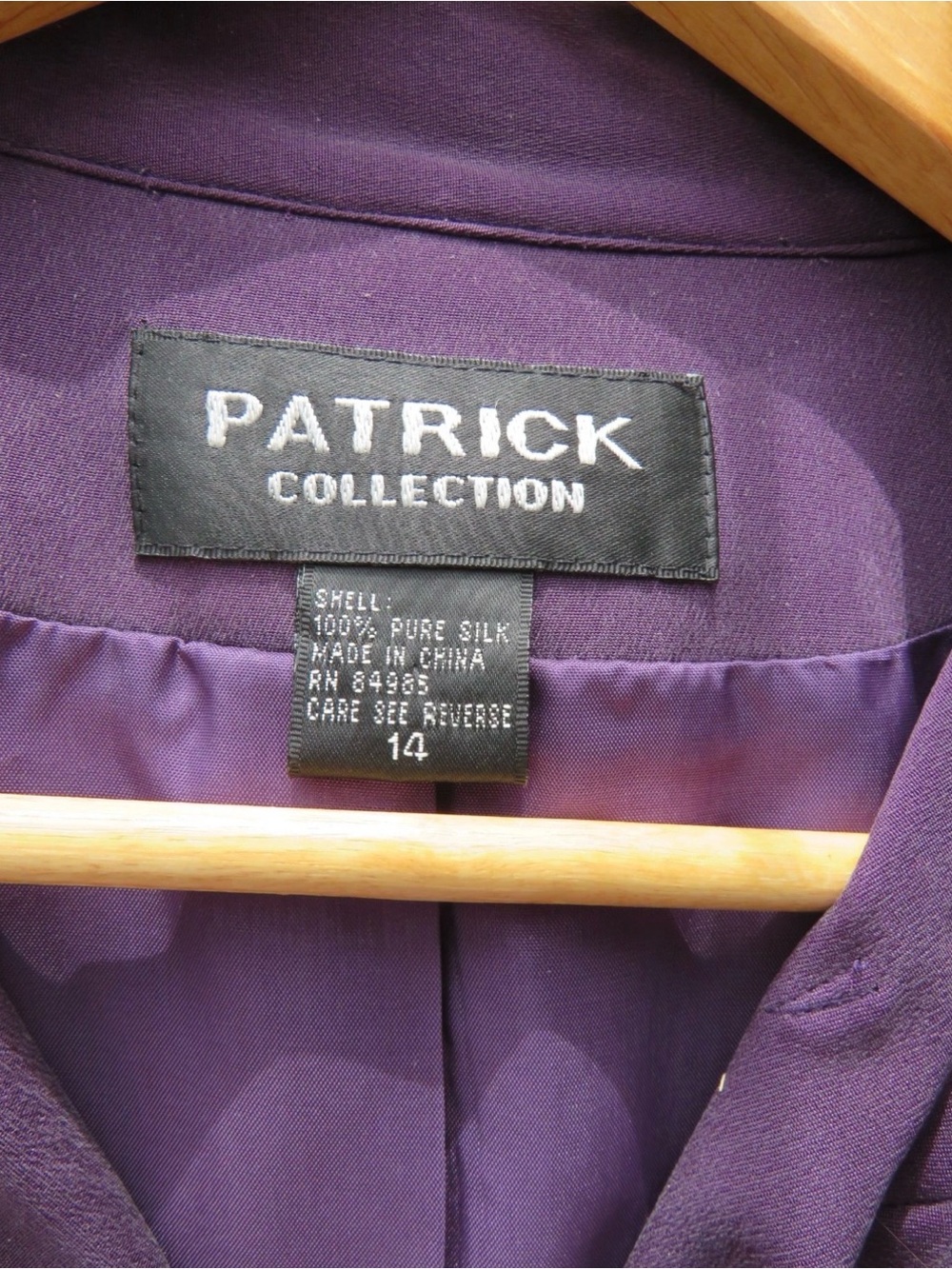 Patrick Purple Mandarin Collar Blazer Jacket - Picture 3 of 7
